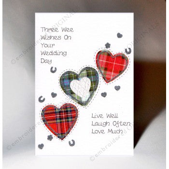 Three Wishes Wedding Card | Wee Wishes | Scottish Creations