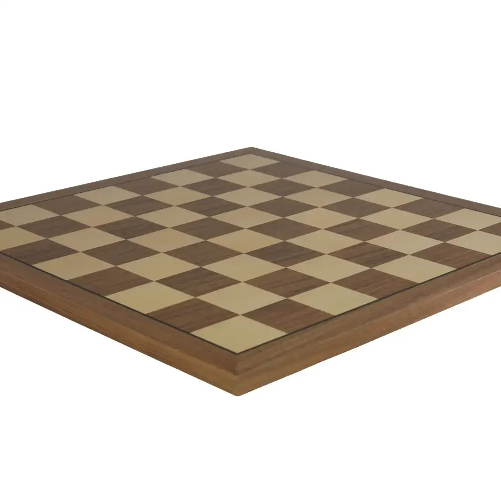 Walnut and Maple Chessboard - Chess Set