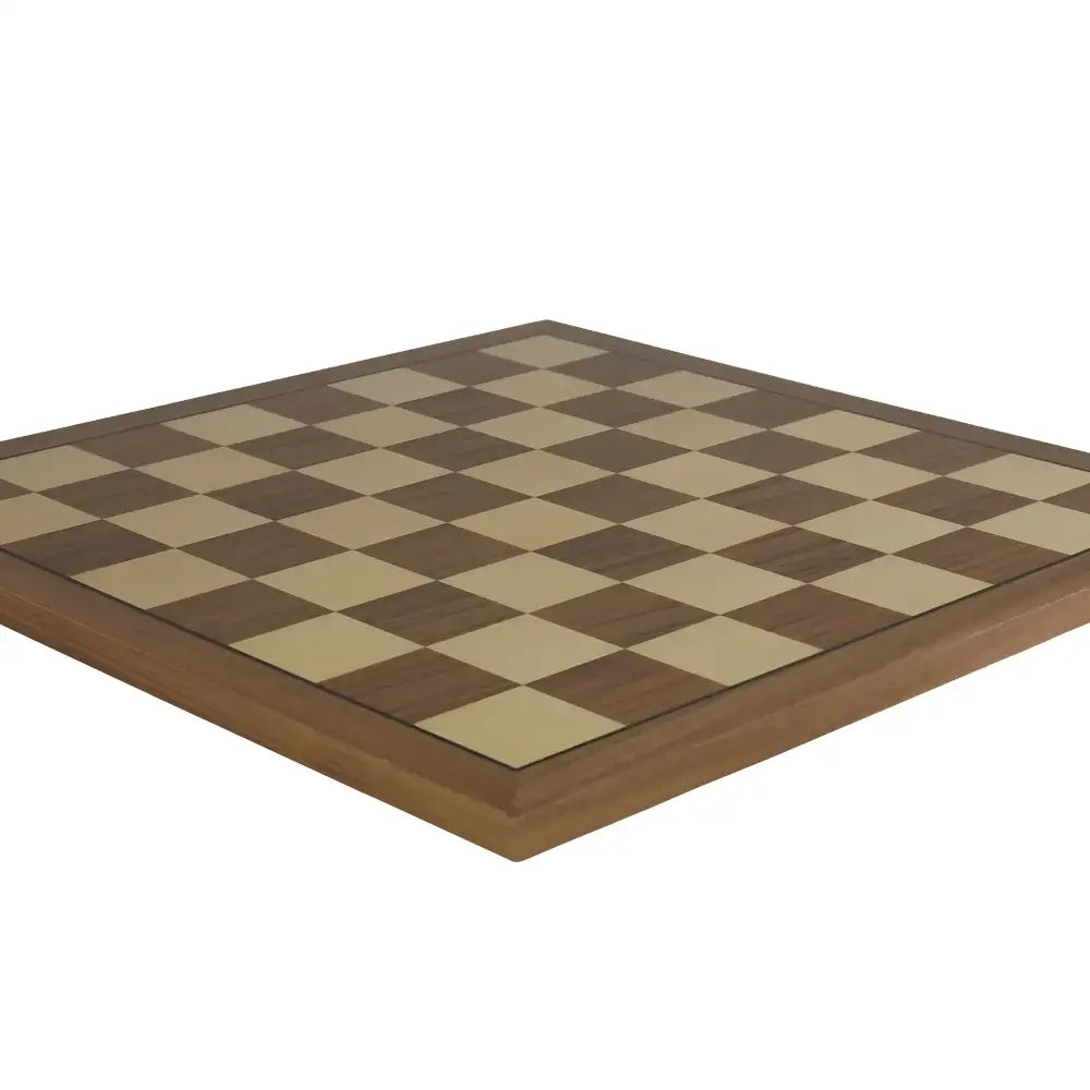 Walnut and Maple Chessboard - Chess Set