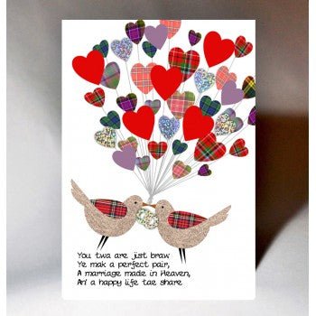Wedding Love Birds Card | Wee Wishes | Scottish Creations