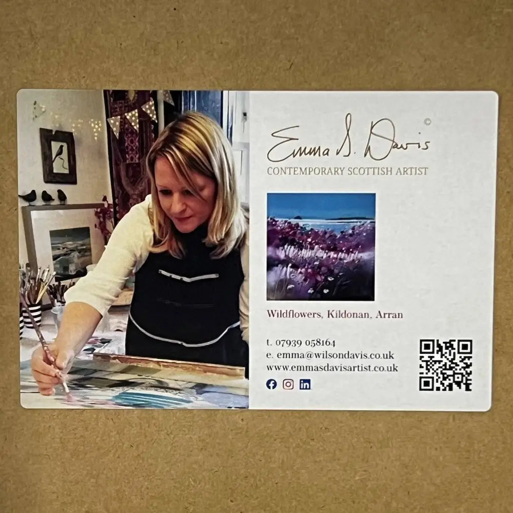 Wild Flowers Kildonan Arran Framed Tile - Scottish Home