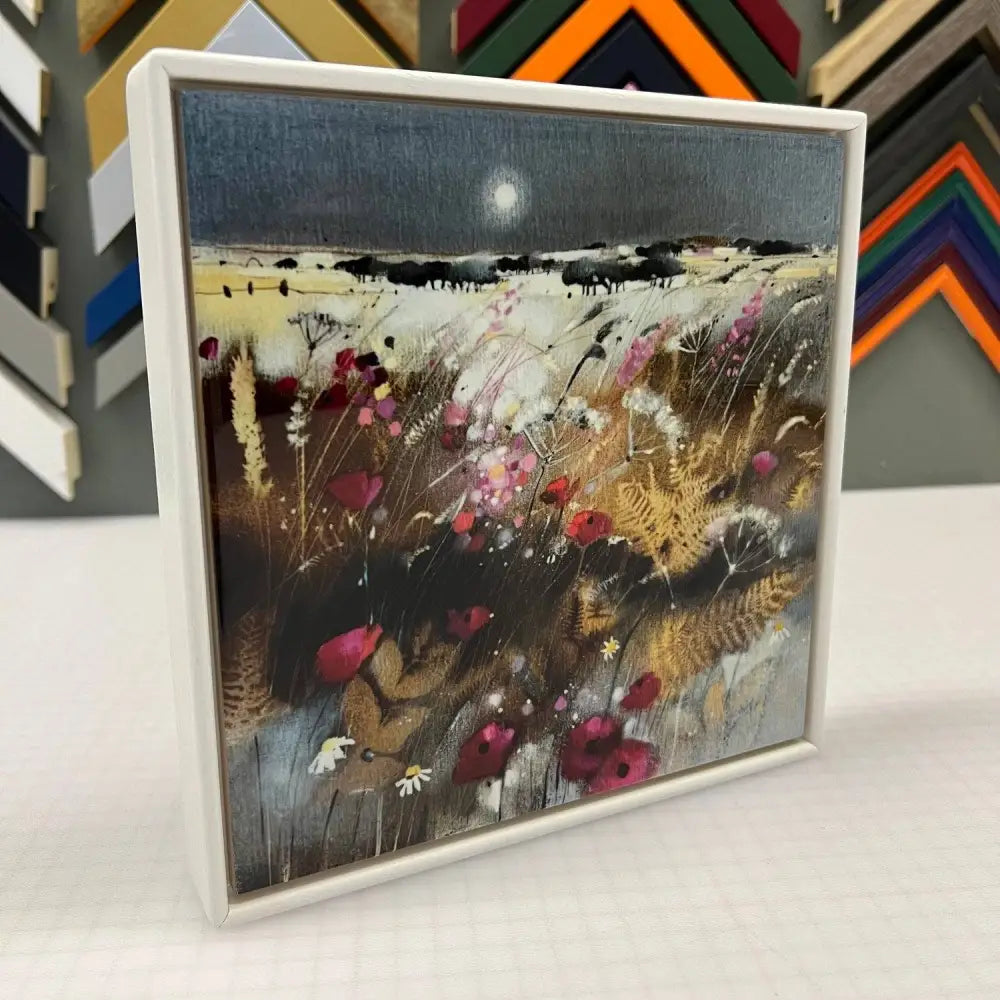 Wild Golden Fields East Neuk Framed Tile - Scottish Home