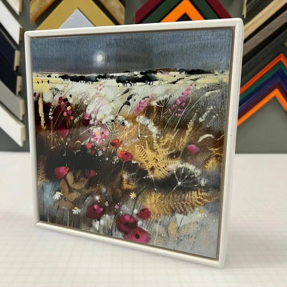 Wild Golden Fields East Neuk Framed Tile - Scottish Home