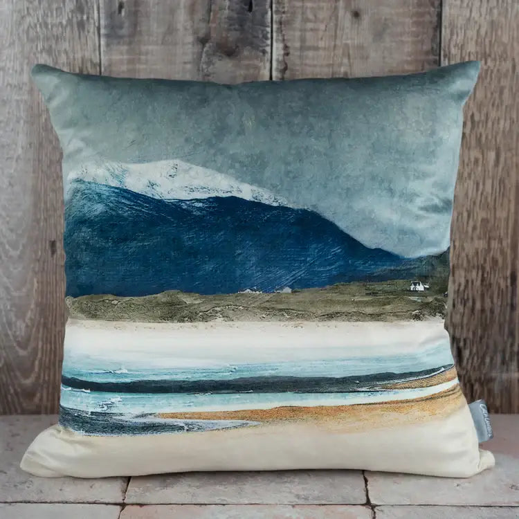 Winter Luskentyre Isle of Harris Pillow - Pillows