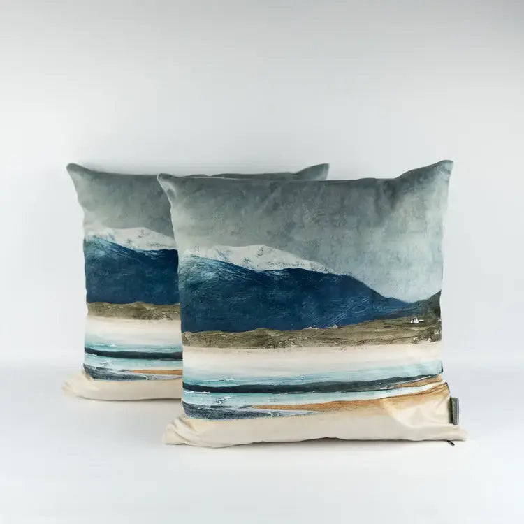 Winter Luskentyre Isle of Harris Pillow - Pillows