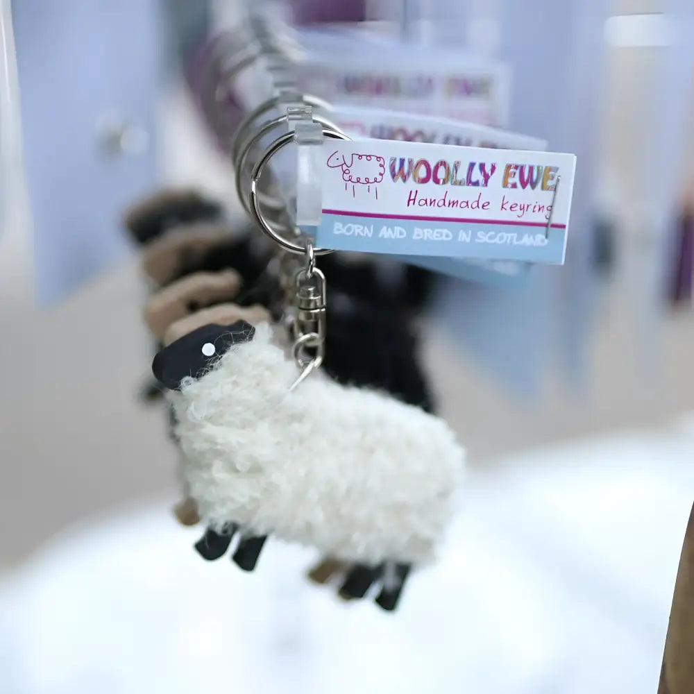 Woolly Ewe Keyrings - Scottish Home