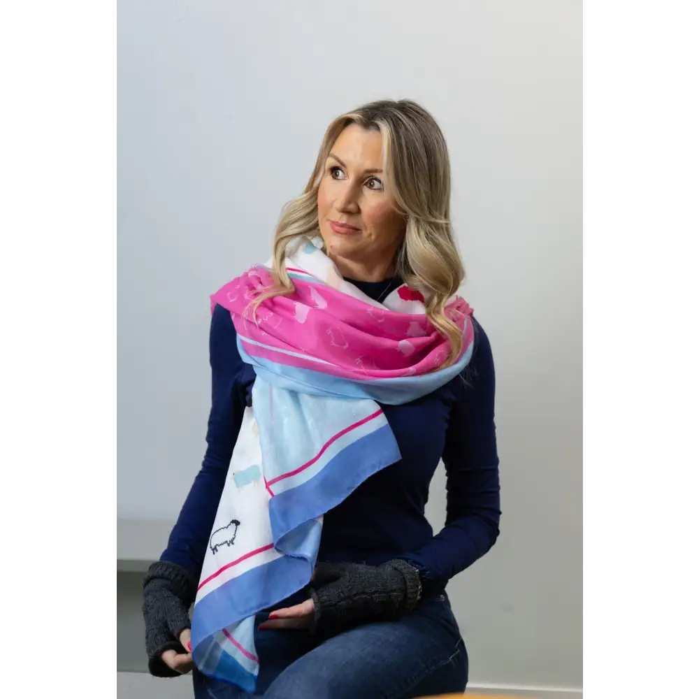 Woolly Ewe Scarf - Heather