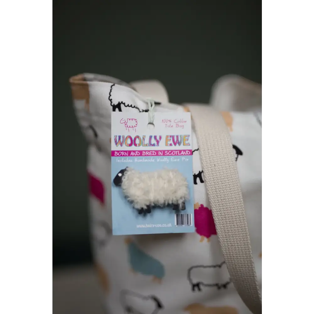 Woolly Ewe Tote Bag - Scottish Home