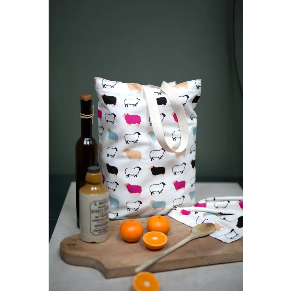 Woolly Ewe Tote Bag - Scottish Home