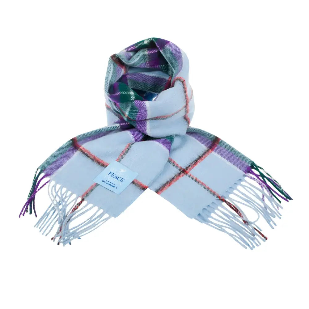World Peace Tartan Scarf - Cosy Essentials