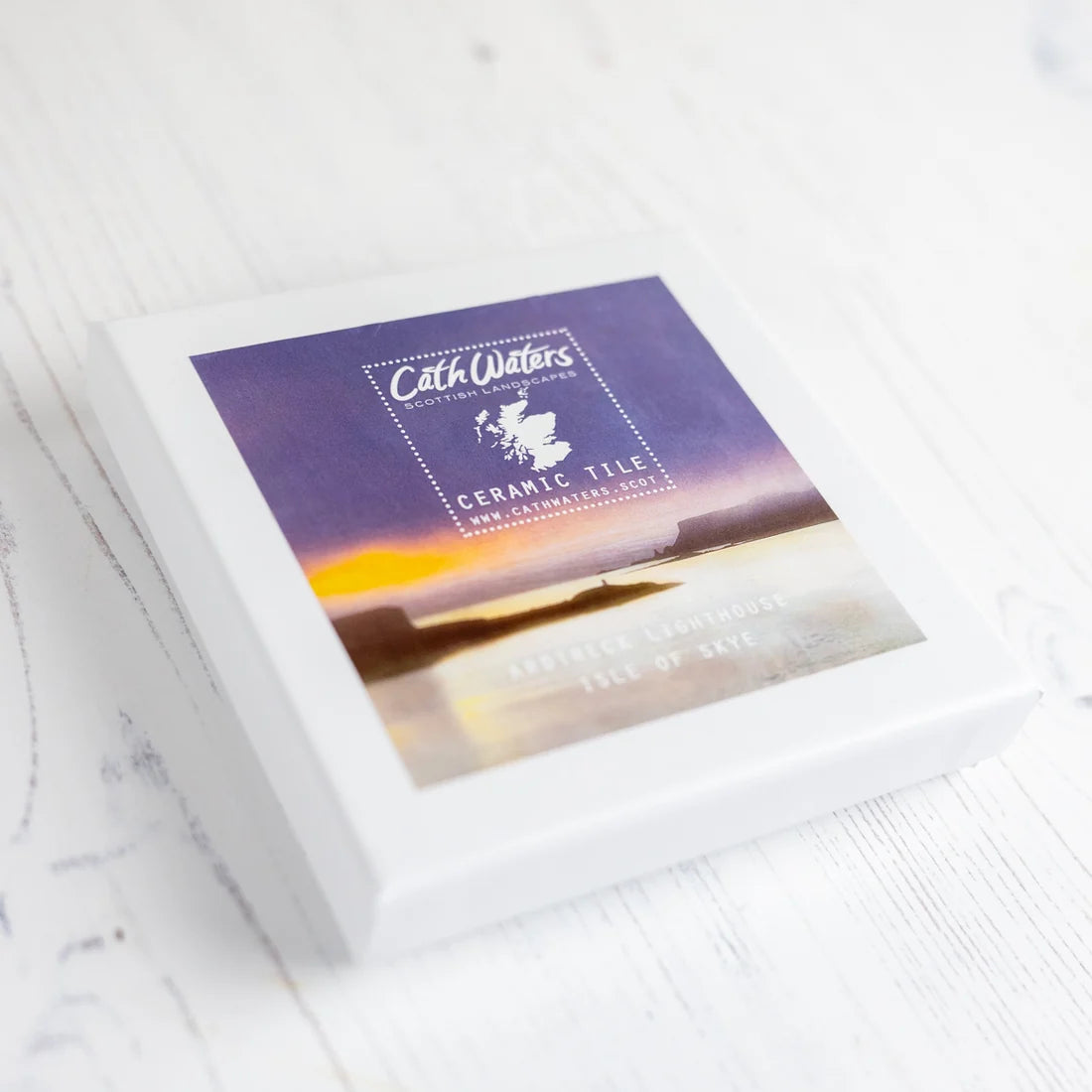Ceramic Tile, 'Ardtreck Lighthouse' Isle of Skye