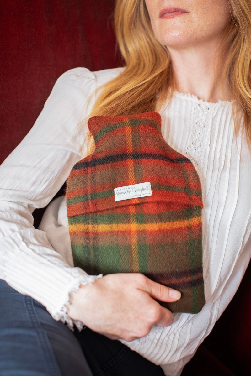 Hot Water Bottle in Lambswool Tartan