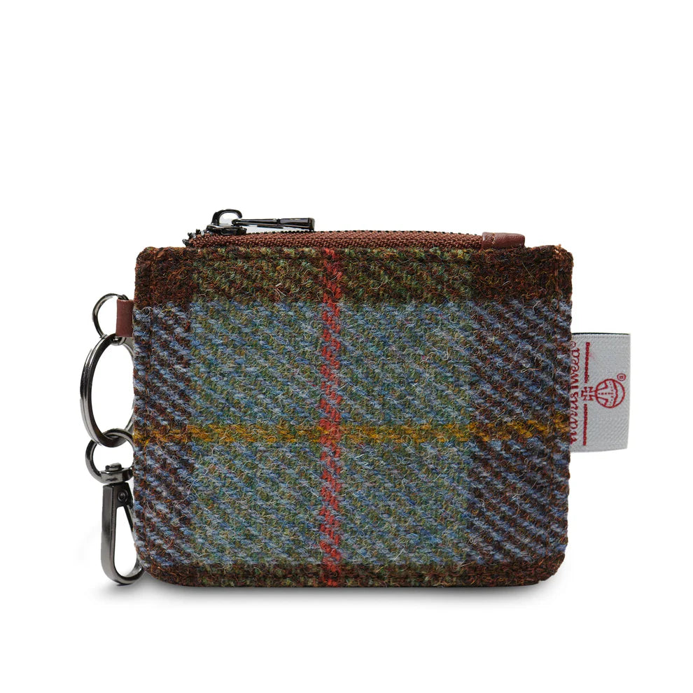 Card Zip Wallet in Harris Tweed