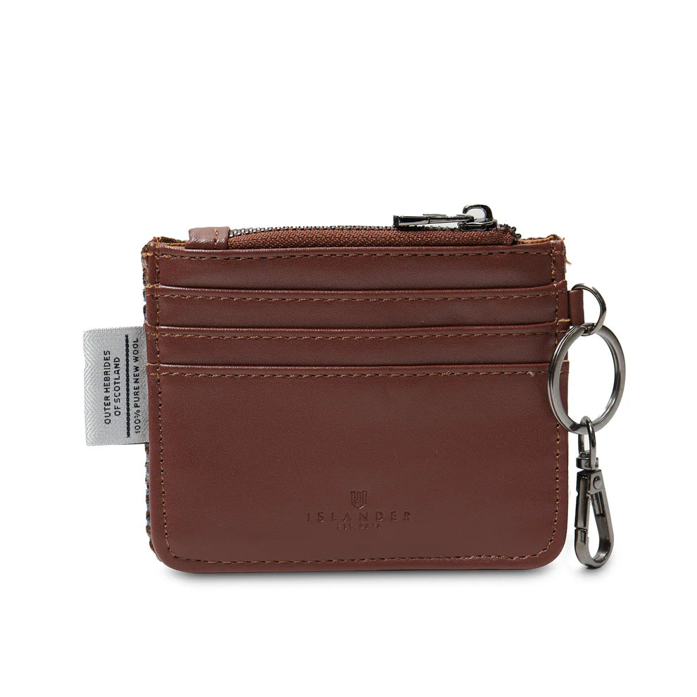 Card Zip Wallet in Harris Tweed