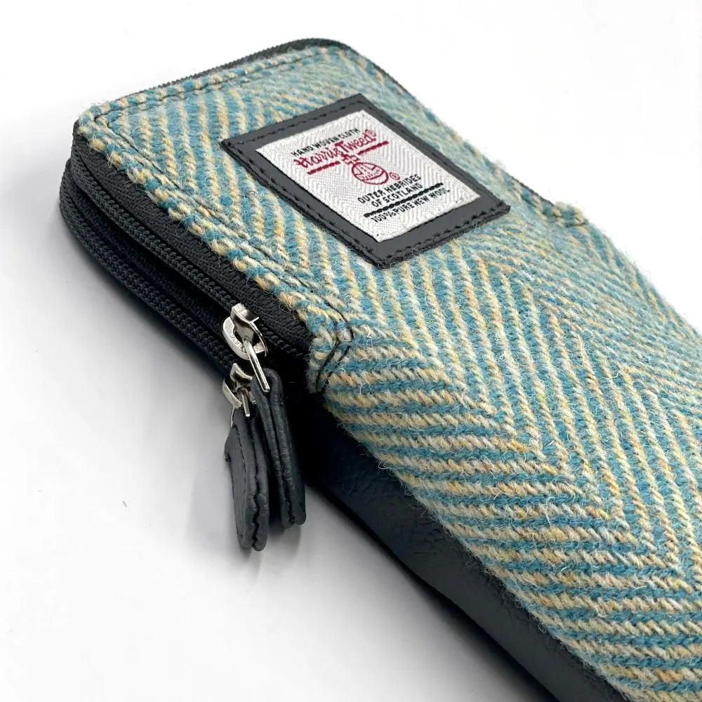 Double Glasses Sleeve in Harris Tweed