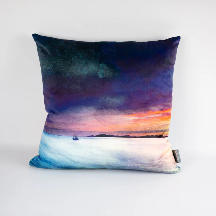 Fishing In The Little Minch Pillow