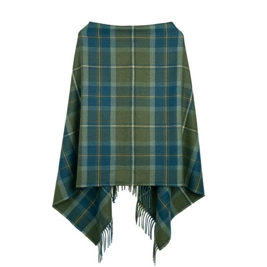 Georgia Poncho in the Scottish Borderlands Tartan