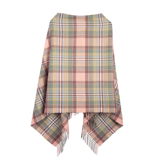 Georgia Poncho in Dundee RoseTartan