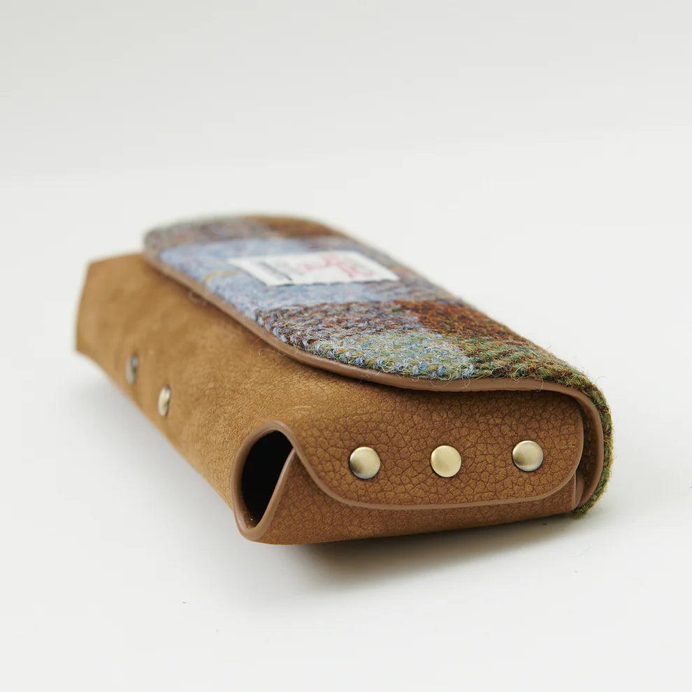 Glasses Case in Harris Tweed & Leather