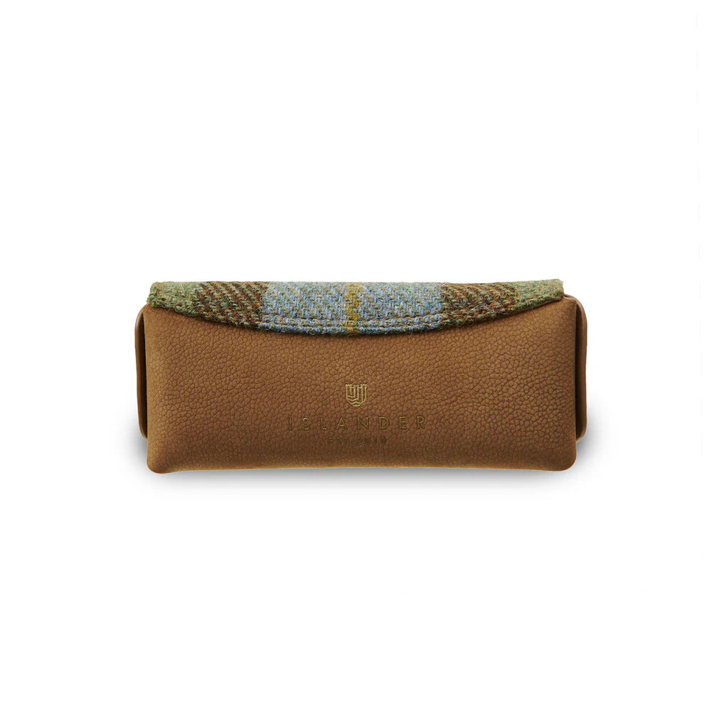 Glasses Case in Harris Tweed & Leather