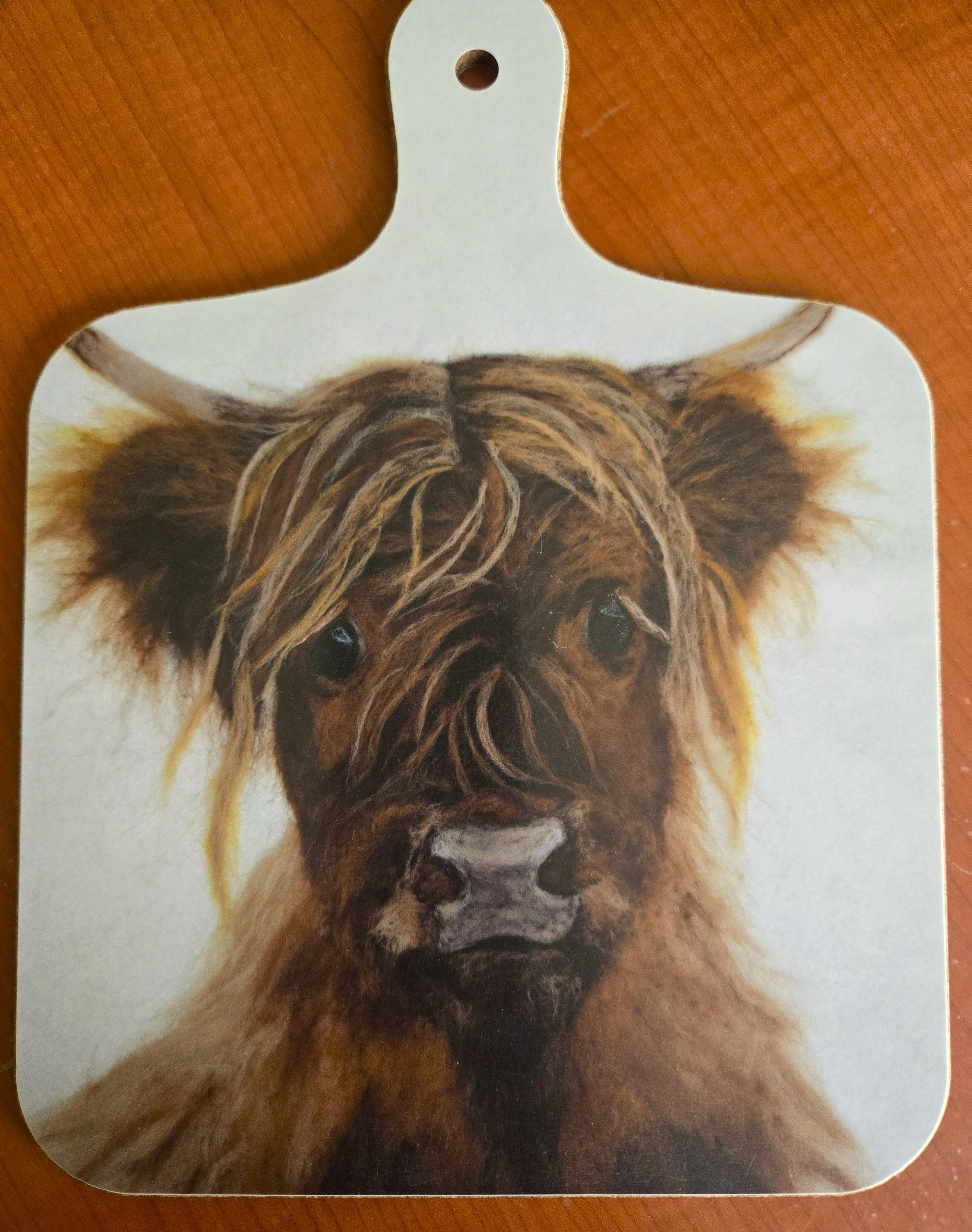 'Handsome Harry' Highland Cow Mini Cutting Board