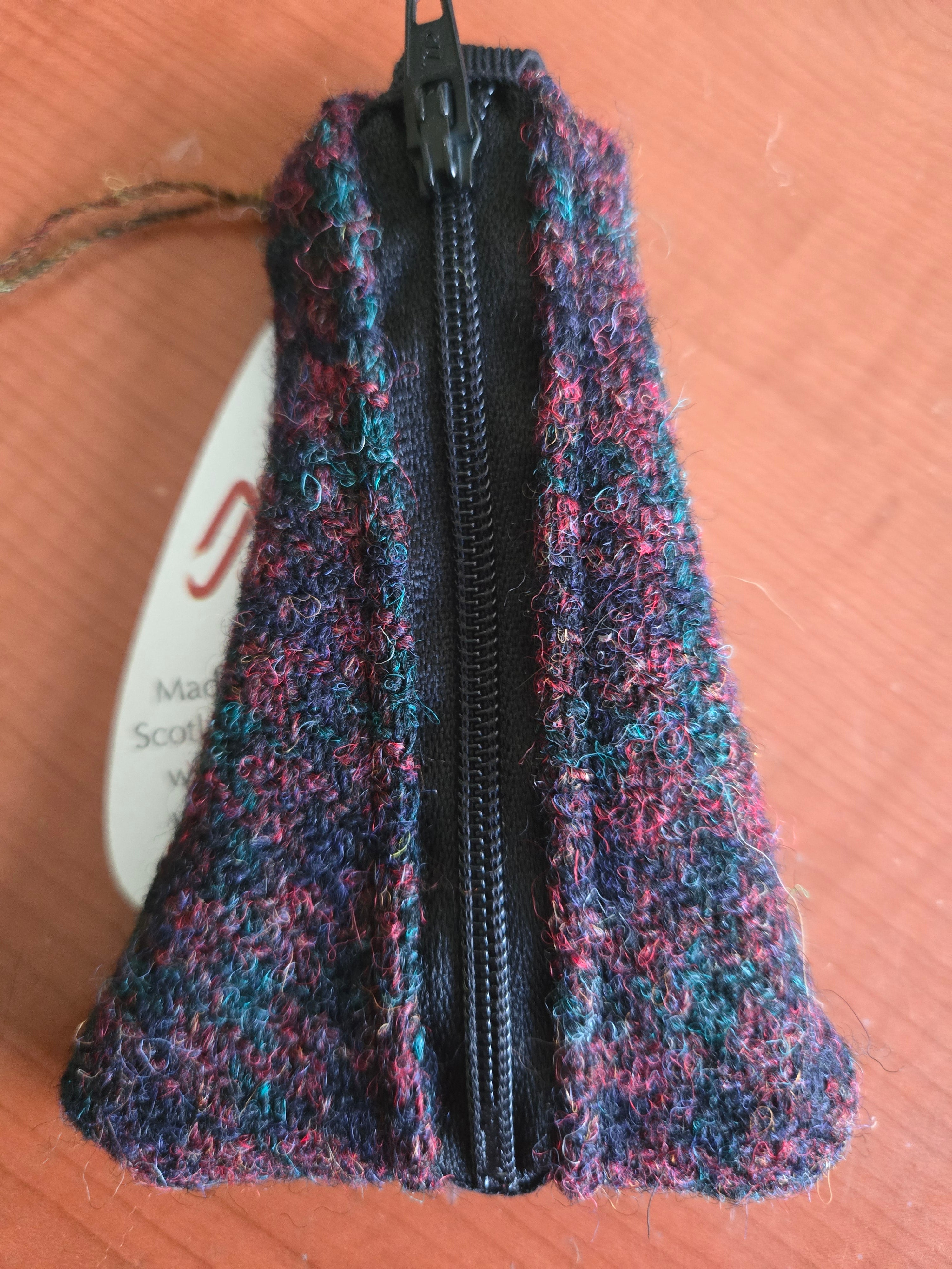 Key Ring Purse in Harris Tweed