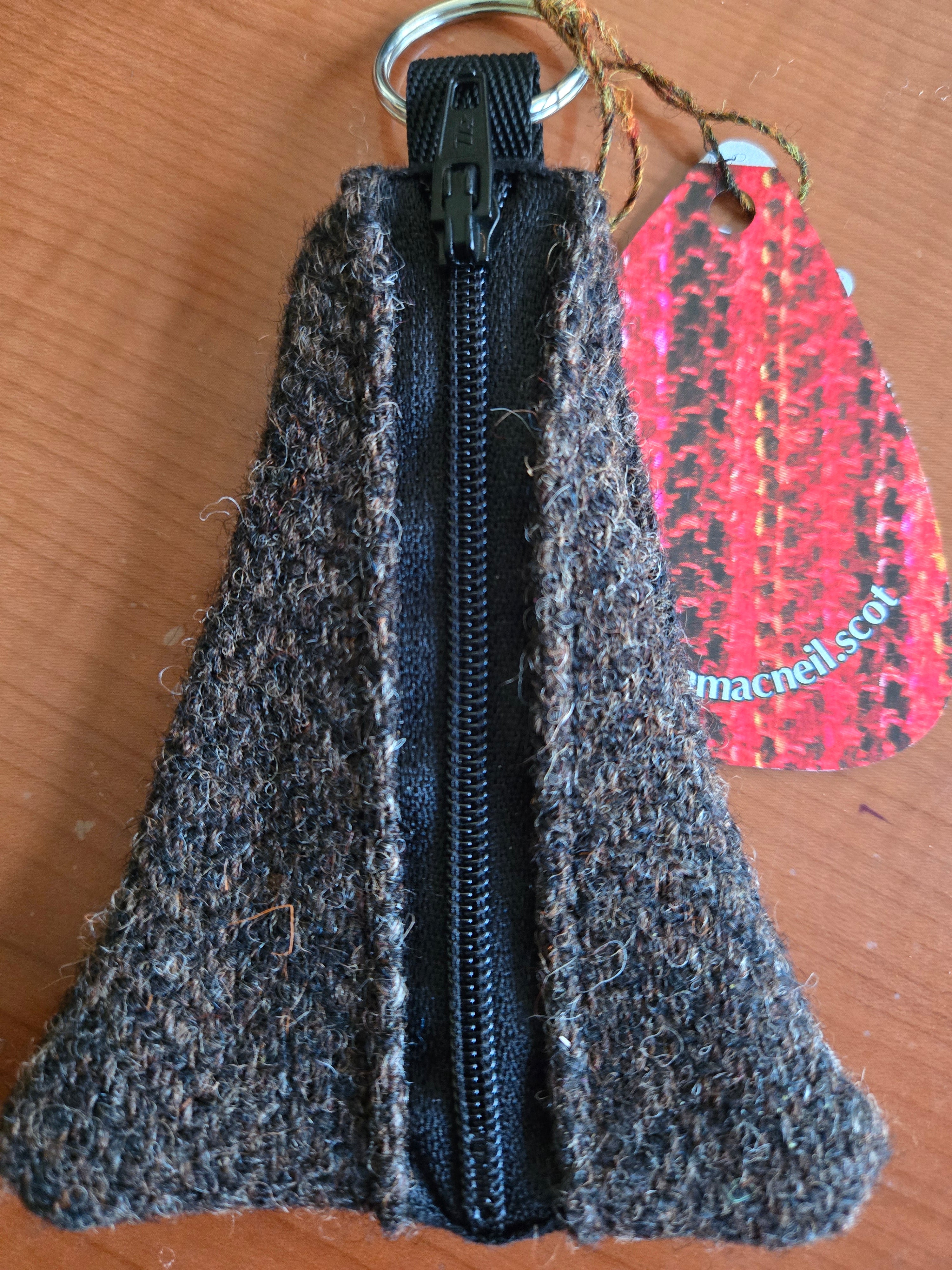 Key Ring Purse in Harris Tweed