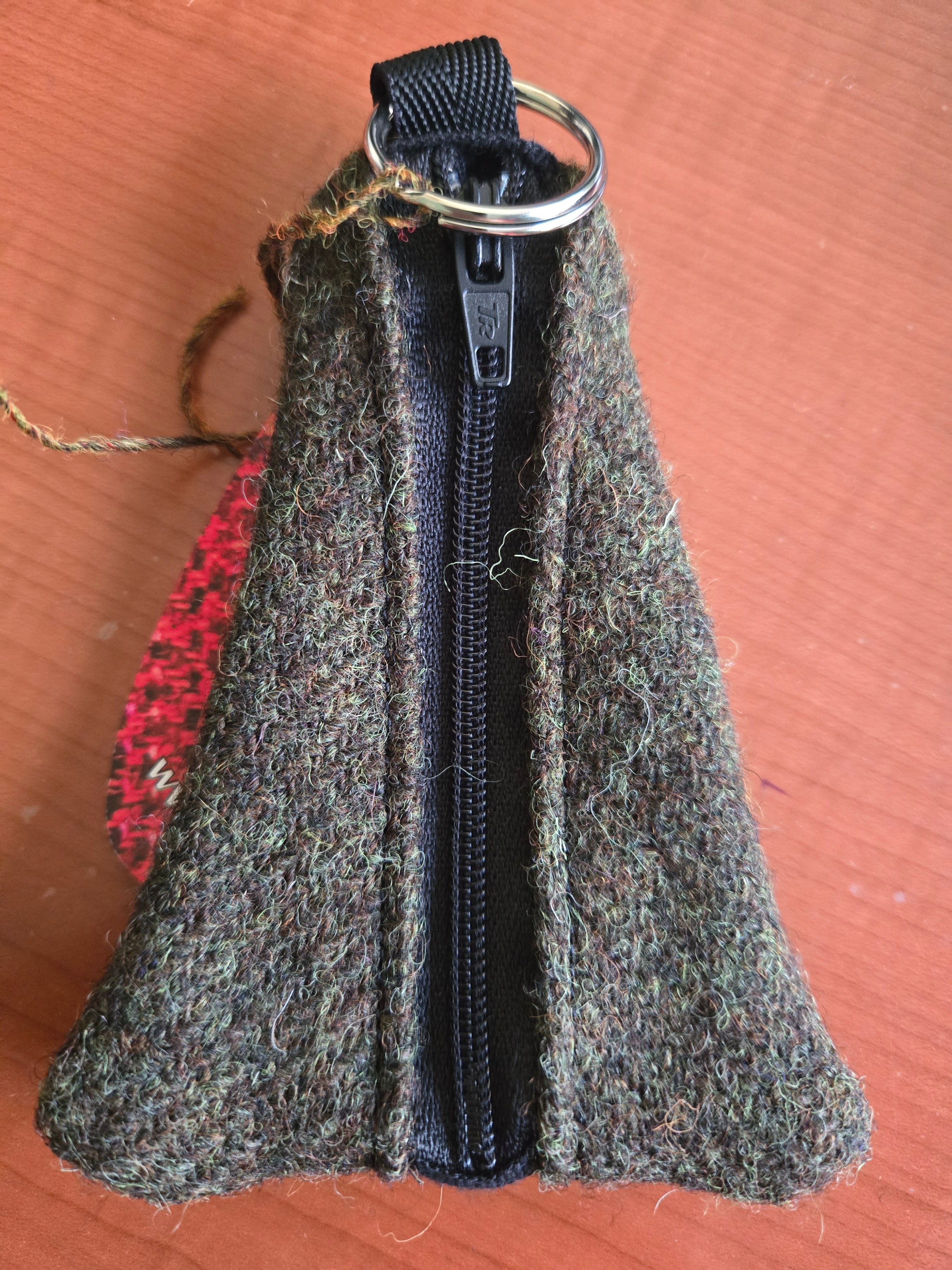 Key Ring Purse in Harris Tweed