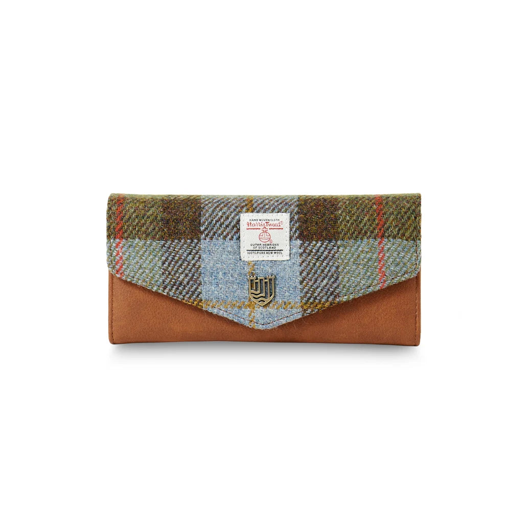 Long Clasp Purse in Harris Tweed