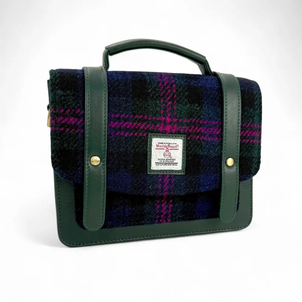 Mini Messenger Bag in Harris tweed