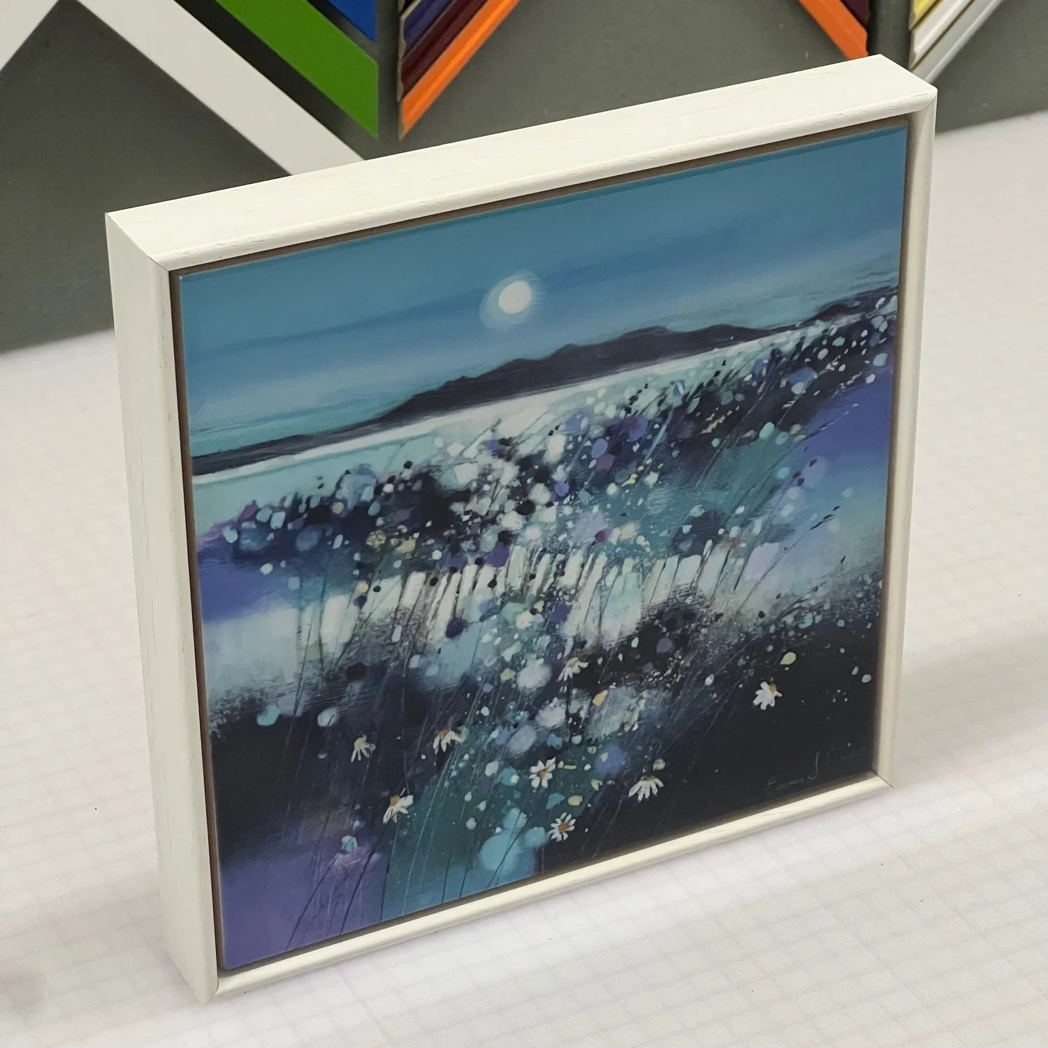 'Moonlight & Arran' Framed Ceramic Tile