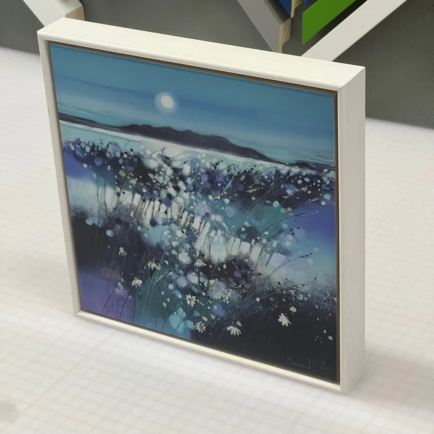 'Moonlight & Arran' Framed Ceramic Tile