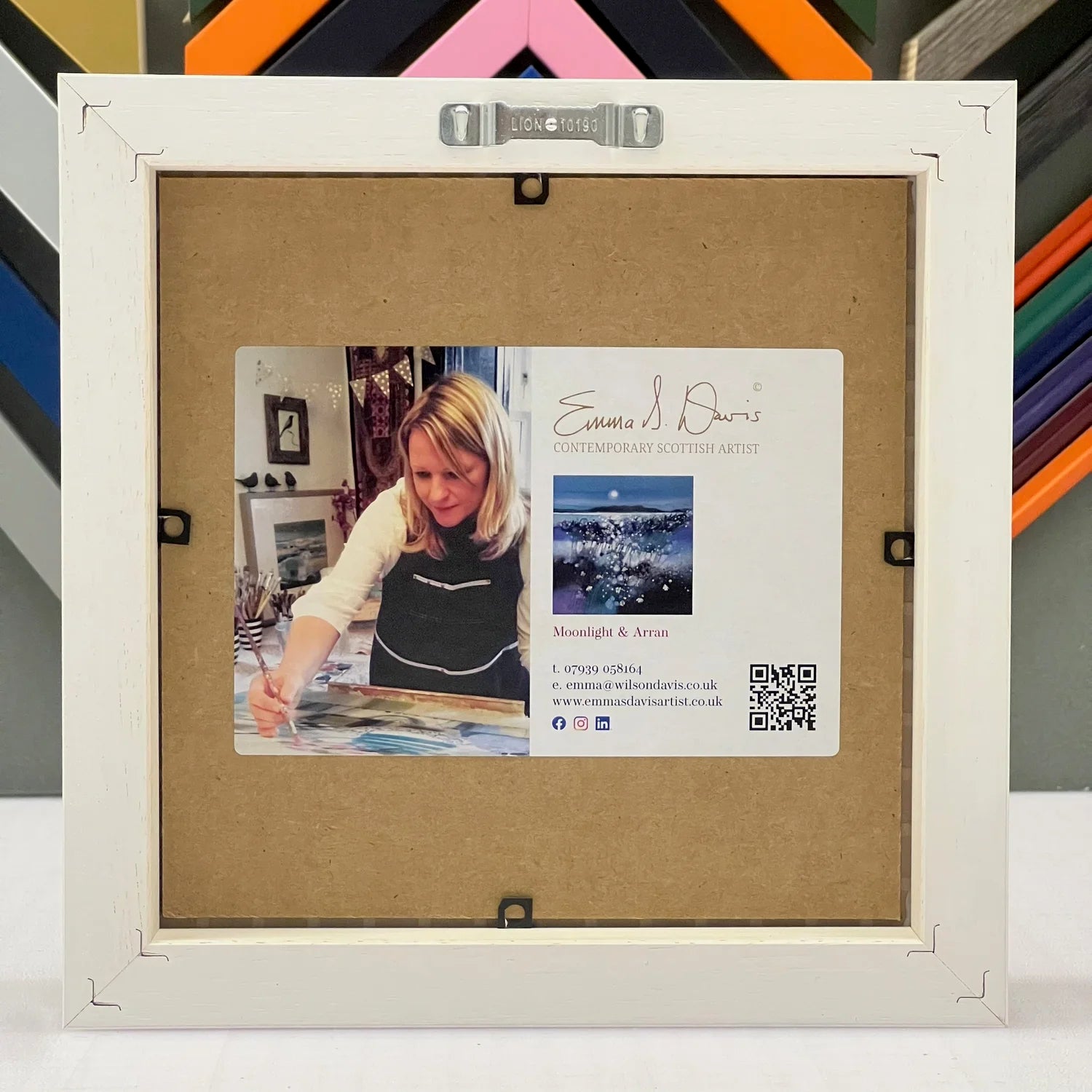 'Moonlight & Arran' Framed Ceramic Tile