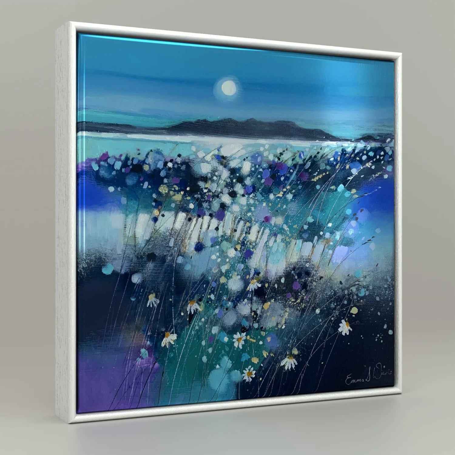 'Moonlight & Arran' Framed Ceramic Tile
