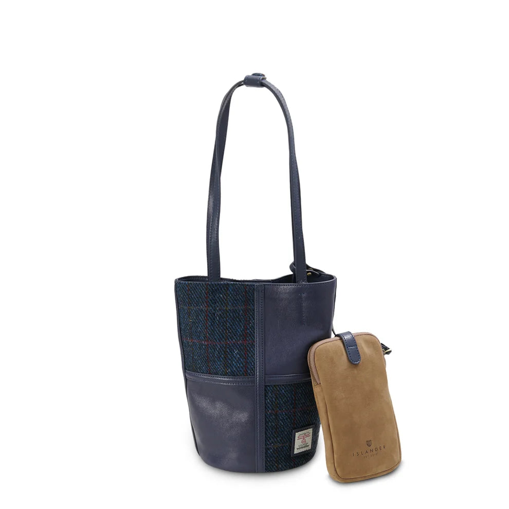 Harris Tweed & Leather Orlagh Bucket