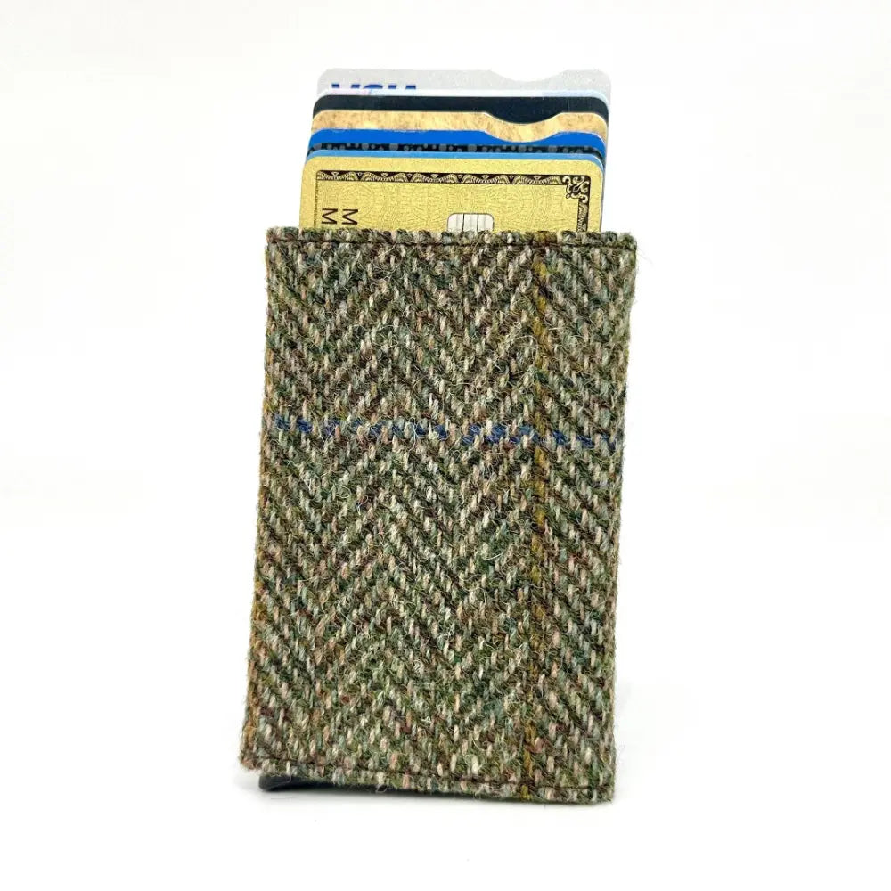 Harris Tweed Pop-up Card Holder