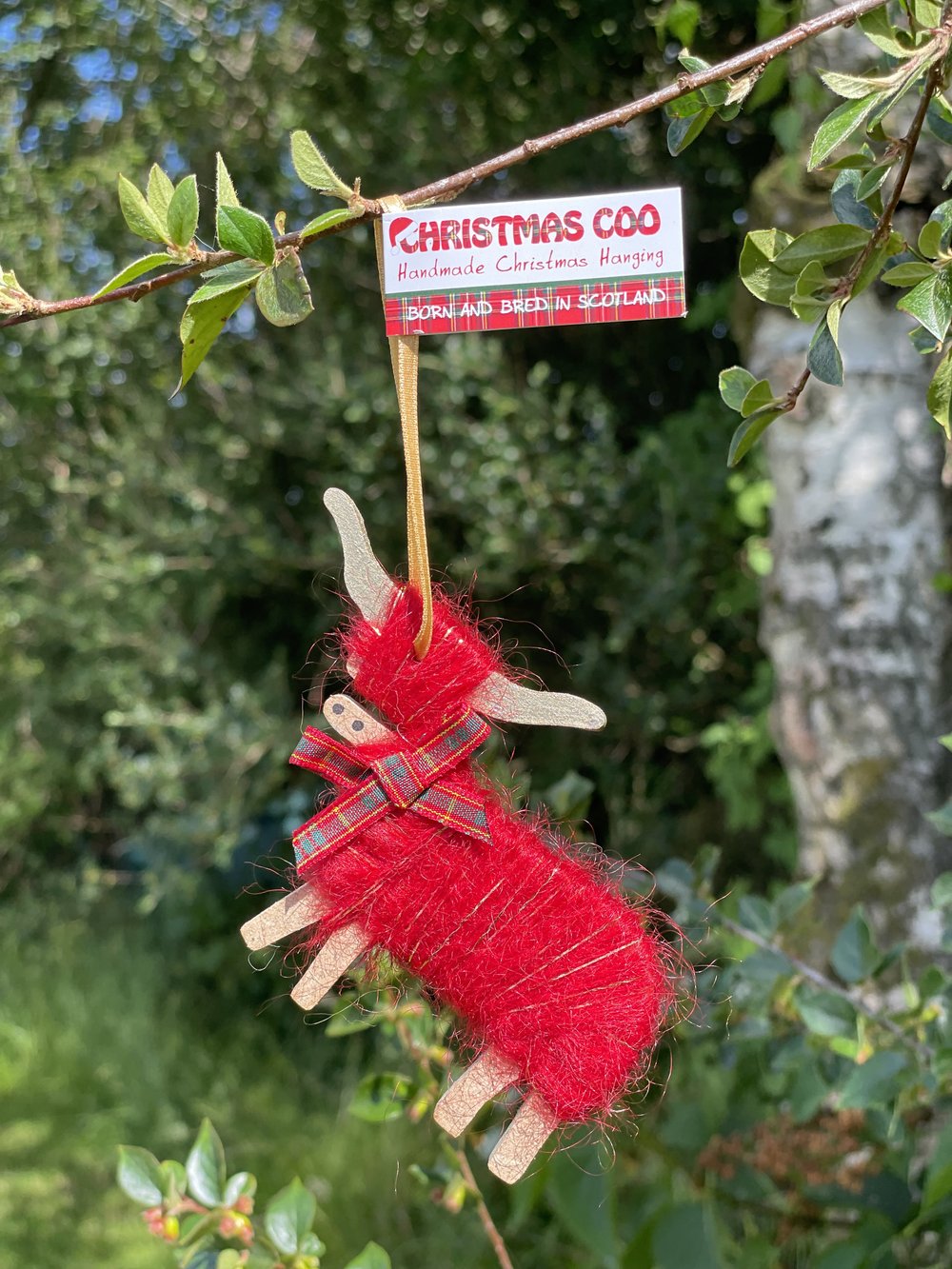 Christmas Hairy Coo Hanging Ornaments