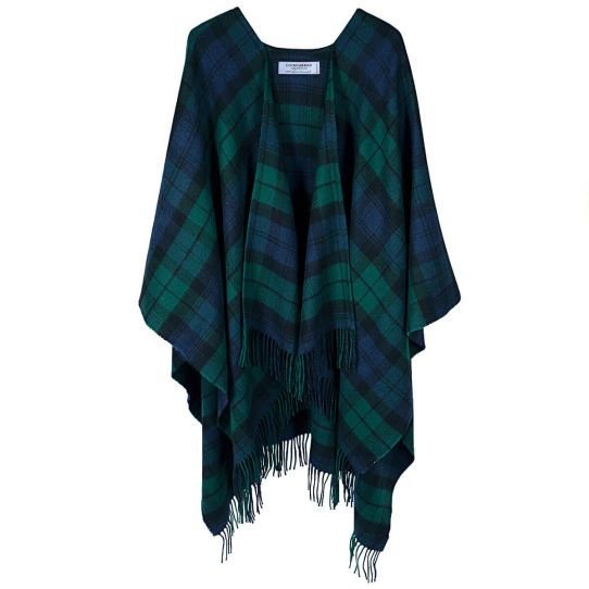 Serape in Black Watch Tartan