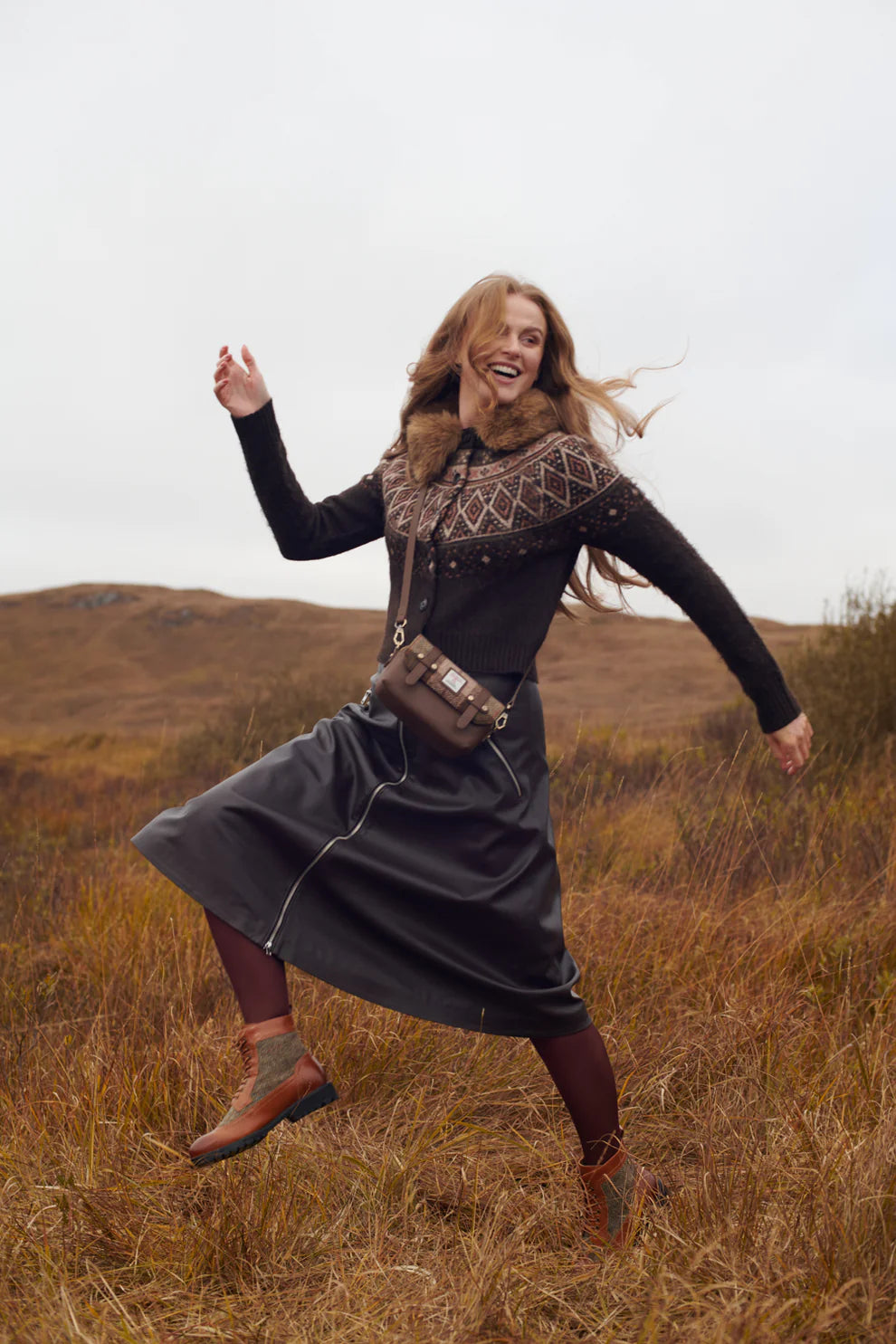 The Skye Harris Tweed & Leather Bag
