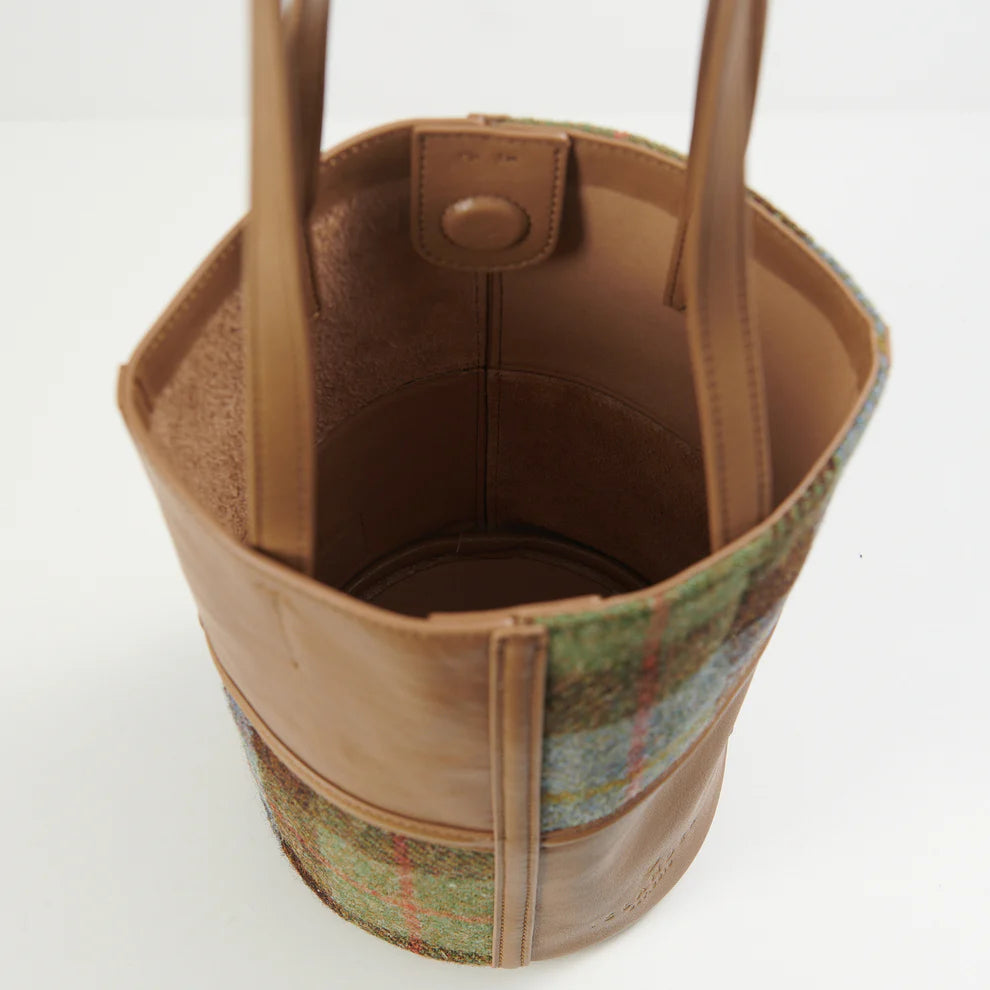 Harris Tweed & Leather Orlagh Bucket