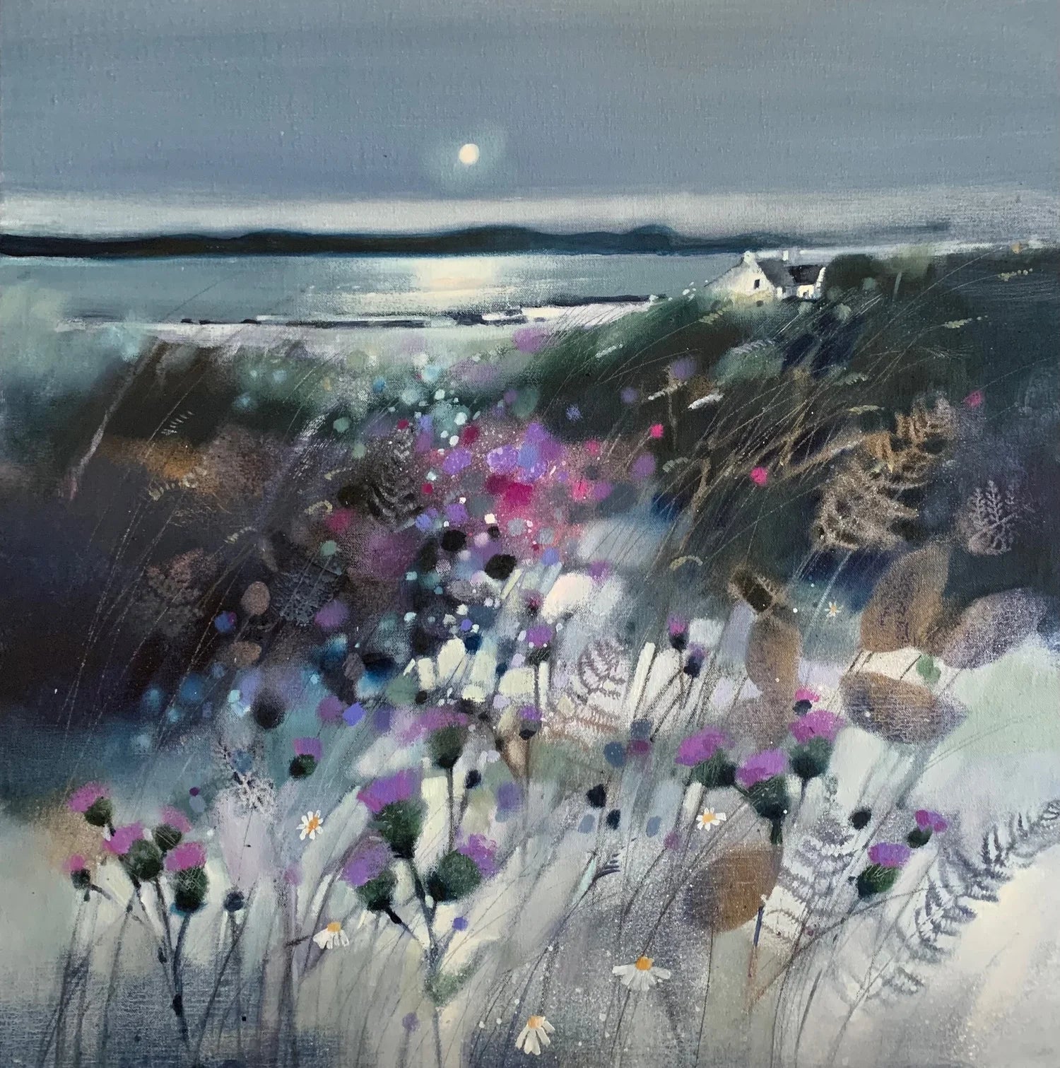 Greeting Card 'Thistles, Kintyre'