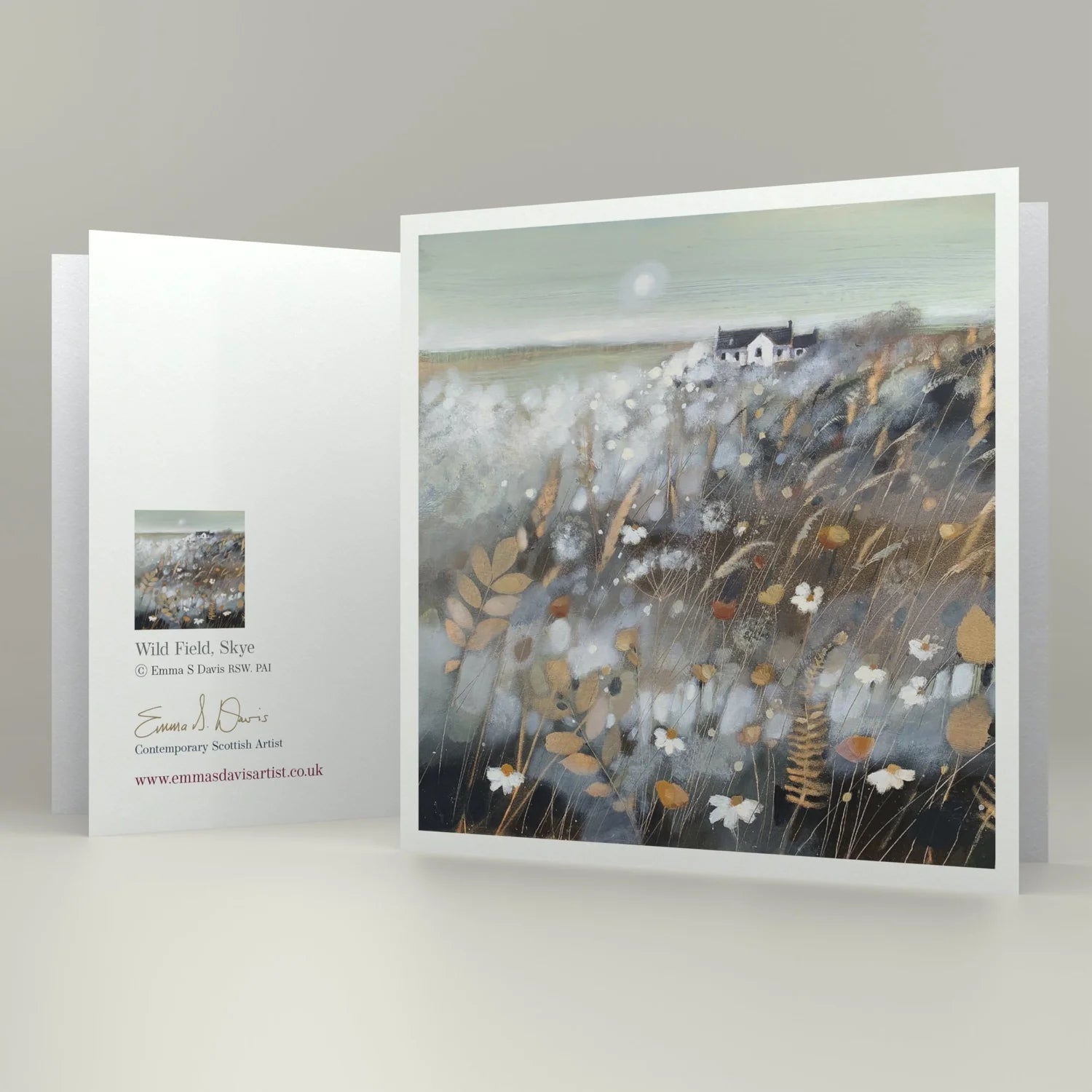 Greeting Card 'Wild Field, Isle of Skye'