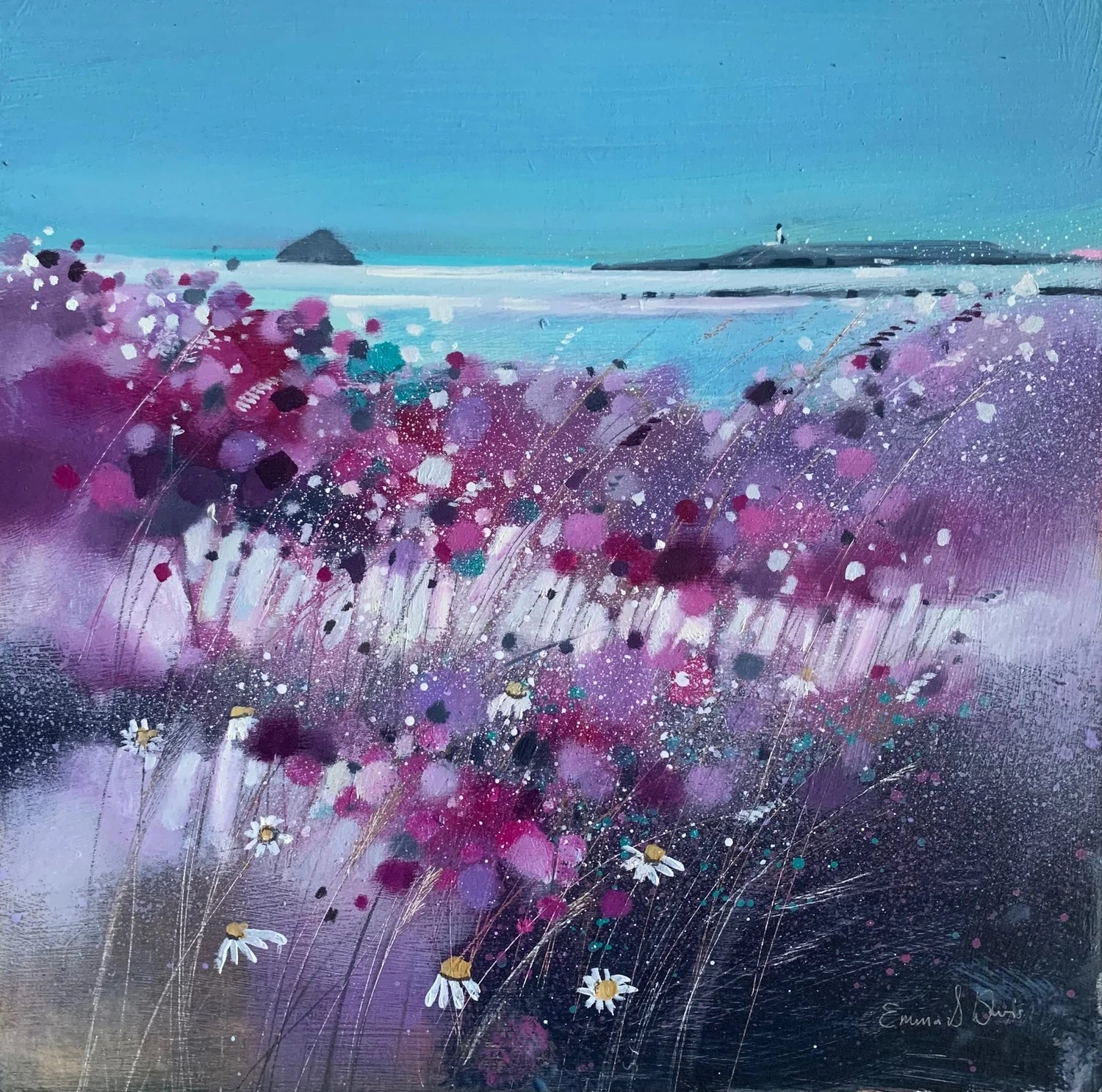Greeting Card 'Wildflowers, Kildonan, Arran'