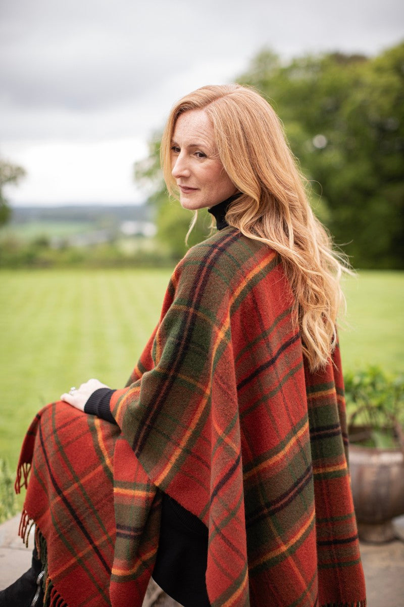 Autumn Woodlands Walk Tartan Serape