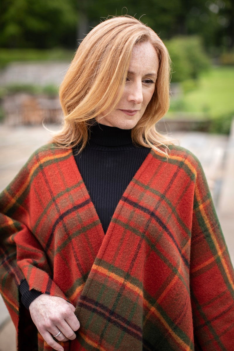 Autumn Woodlands Walk Tartan Serape