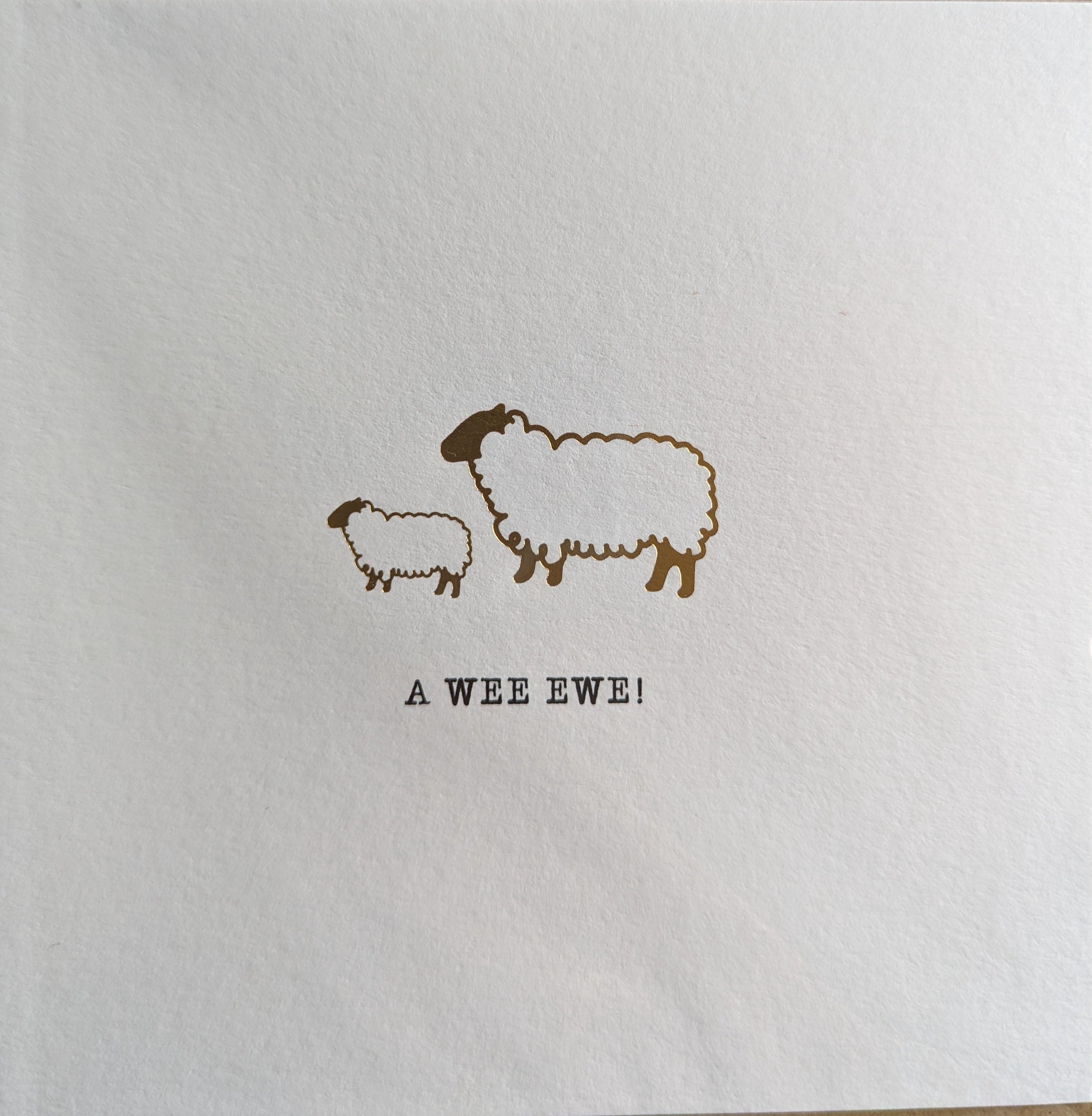 A Wee Ewe Card | Hairy Coo | Scottish Creations