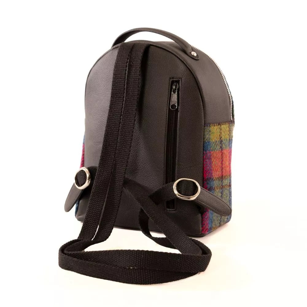 Hand woven Harris Tweed & Canvas RARE Designer on sale Rucksack BackPack