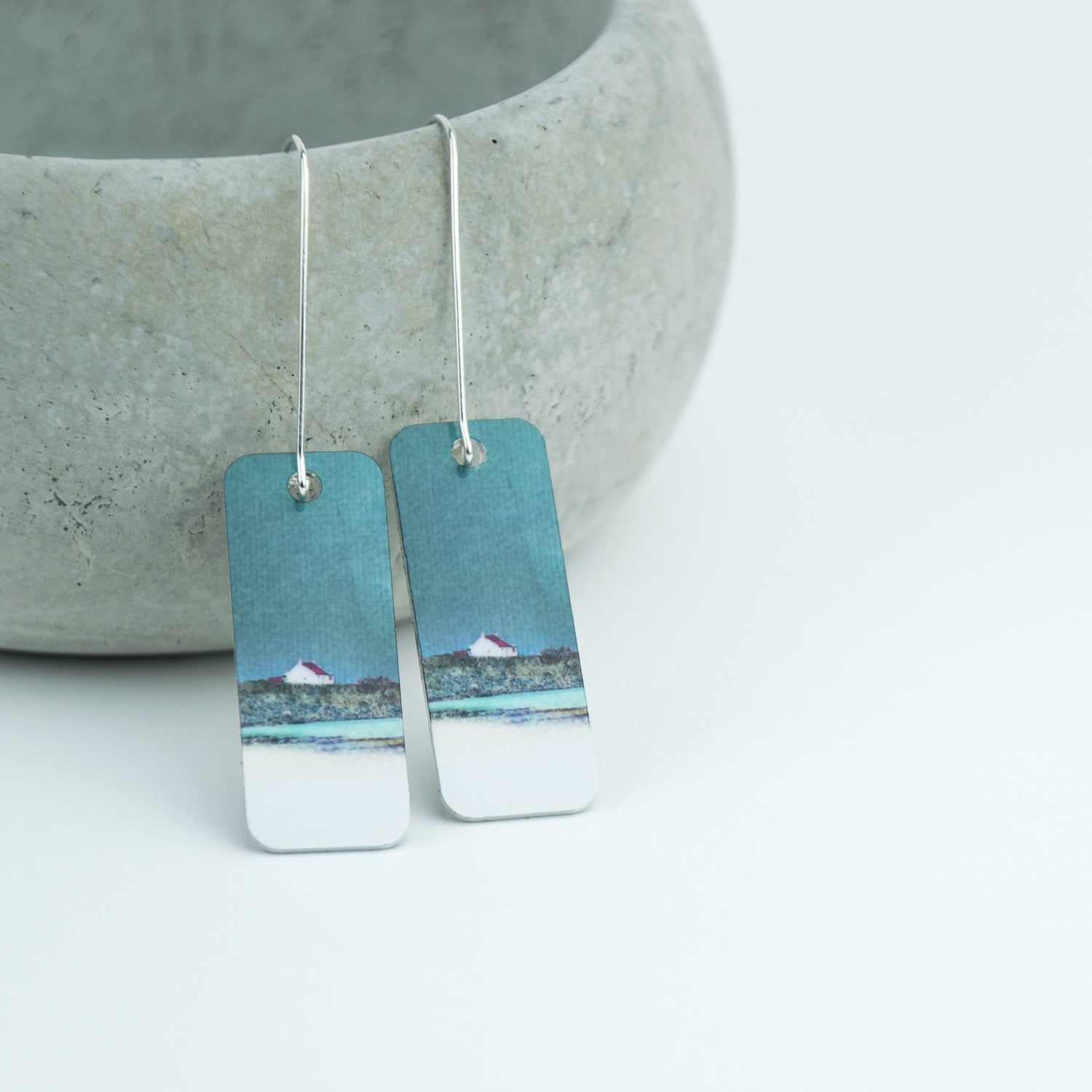 Barra Earrings in Silver and Aluminum | Cath Waters | Scottish Creations