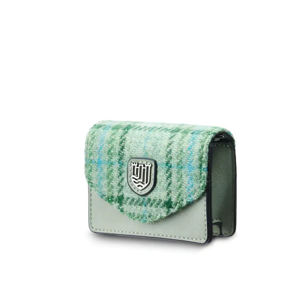 Card Case in Harris Tweed - Mint