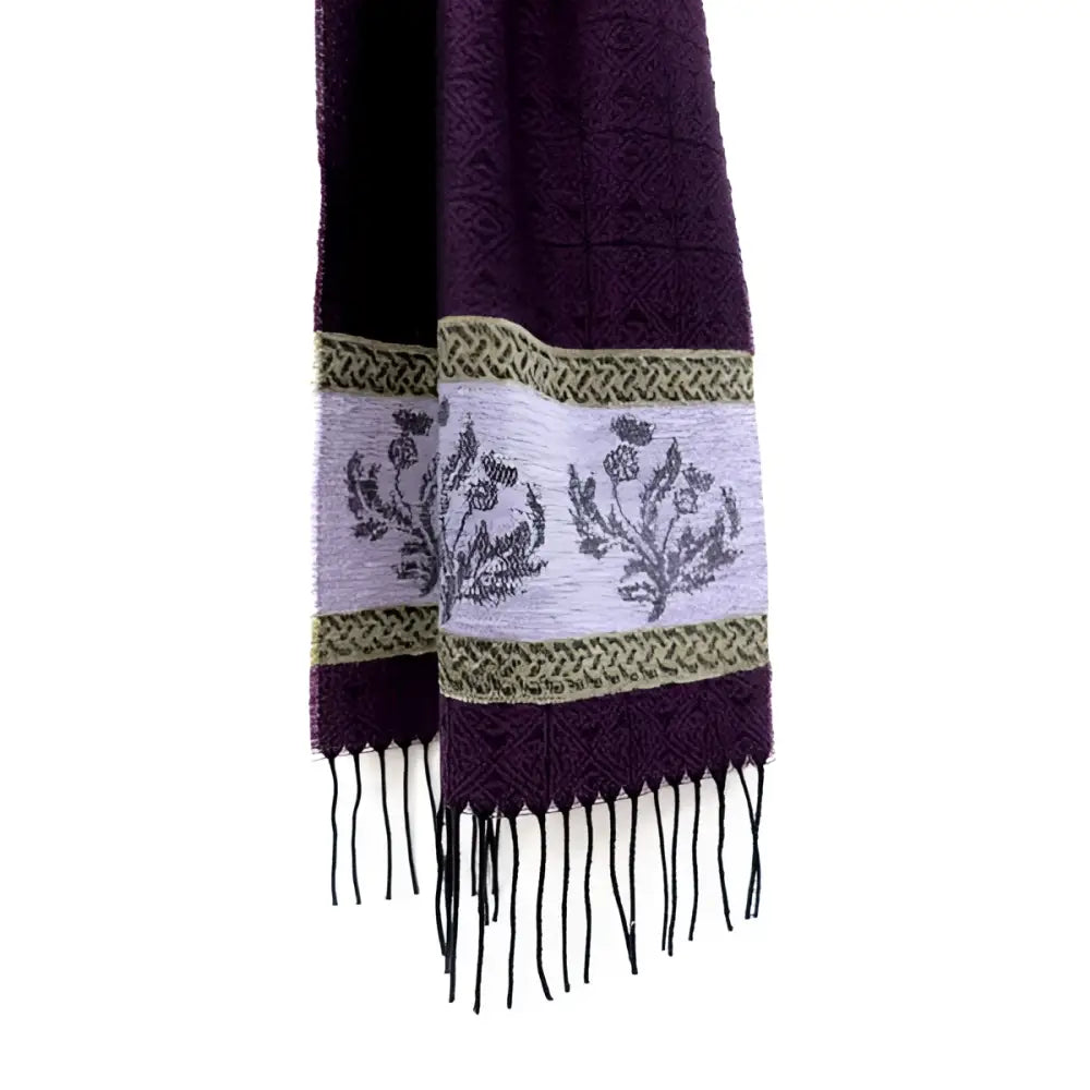 Celtic Alba Thistle Scarf - Cosy Essentials